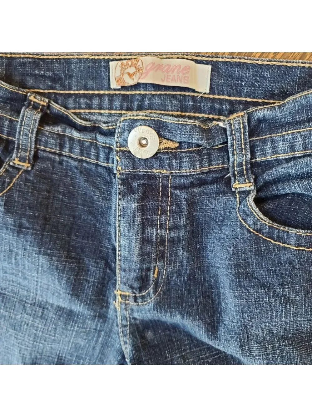 Grane Blue Denim Flare Jeans Girls Size 10